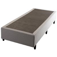 Base Box para Colchão de Solteiro Hellen Titanium 38x88x188cm - Cinza/Preto - 1