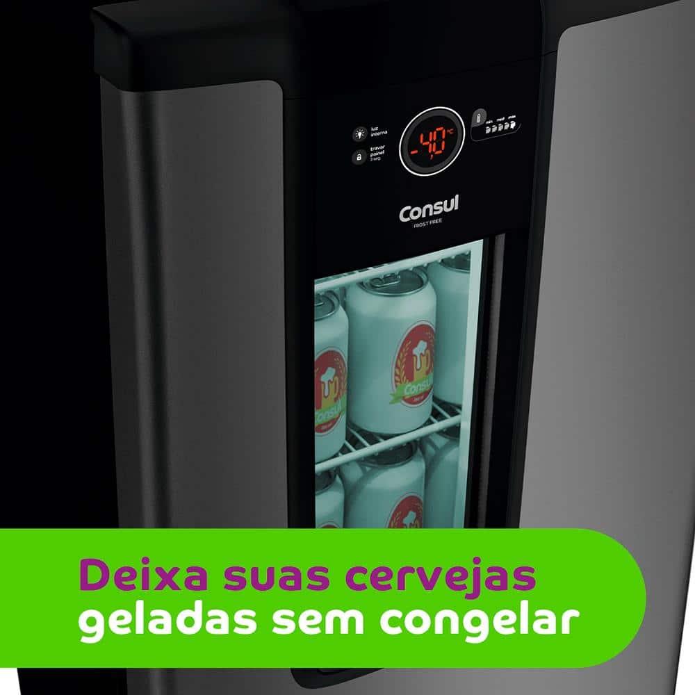 Cervejeira Consul CZD12AT com Display na Porta e Controle de Temperatura Titanium - 82L - 5