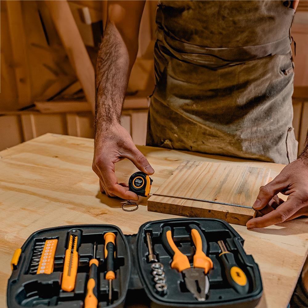 Kit de Ferramentas Manuais WAP MKF21 com Trena, Chaves, Estilete, Alicate, Maleta – 21 Peças - 10