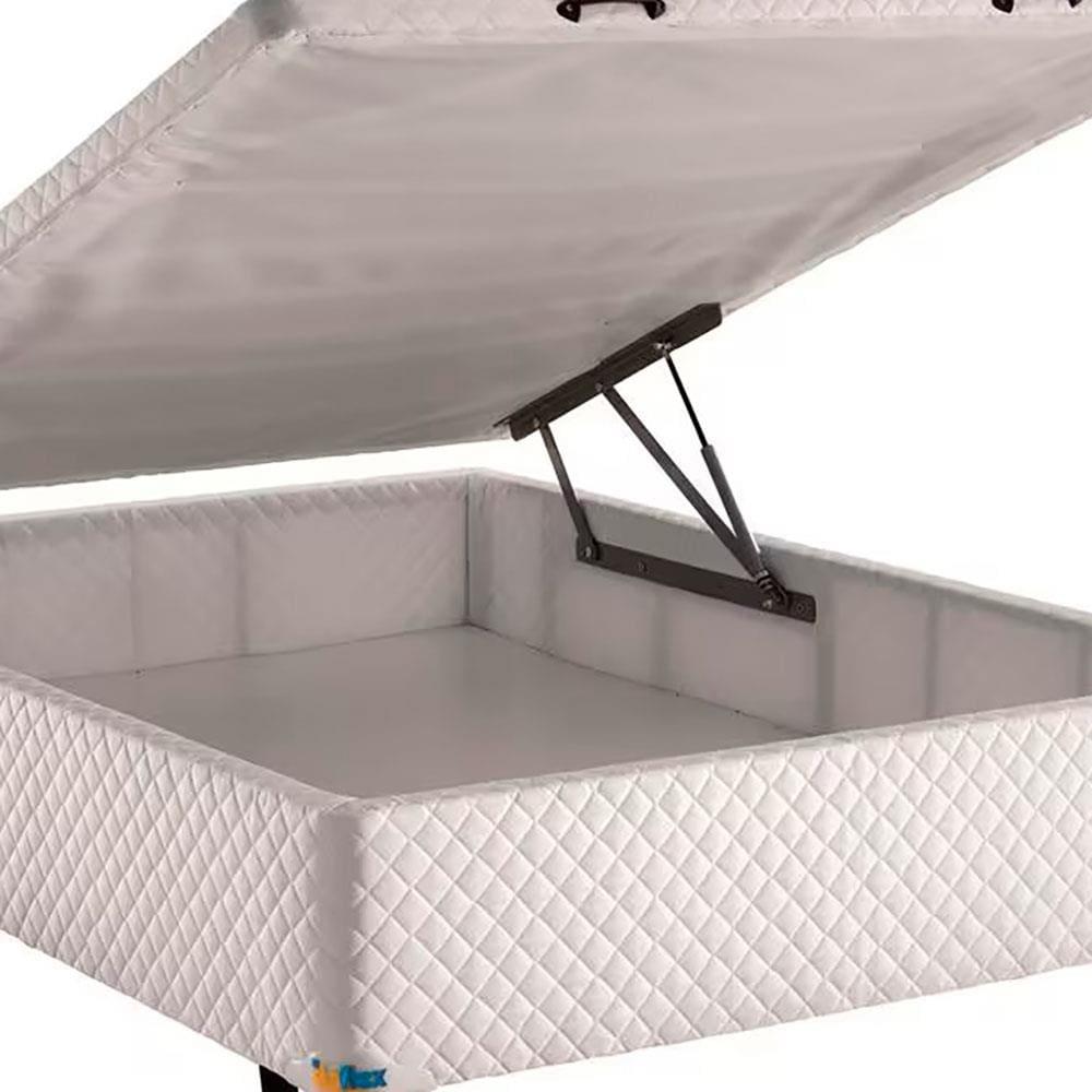 Base Box para Colchão de Casal Itaflex com Baú 40,5x138x188cm - Branco - 3