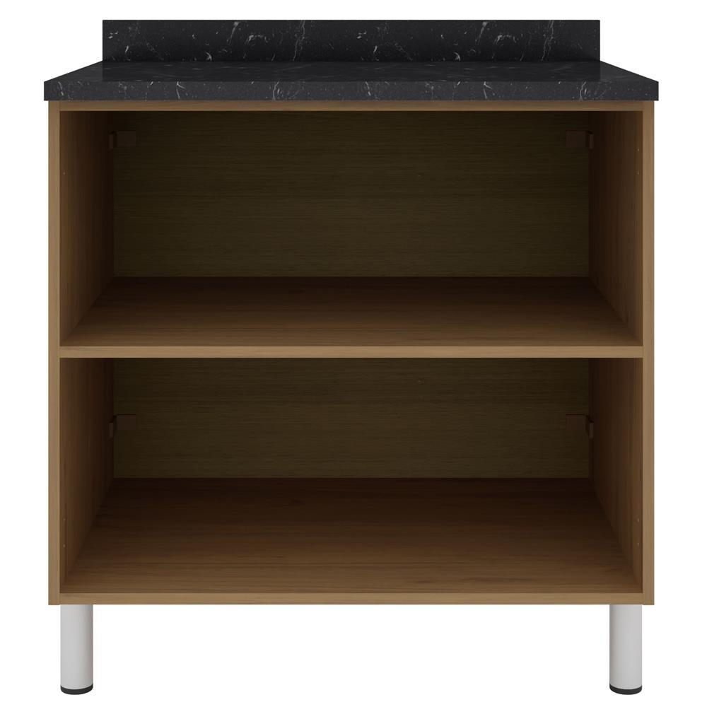 Balcão Duplo Bartira Rubi com 2 Portas e 1 Prateleira - 80,1cm de largura - 2