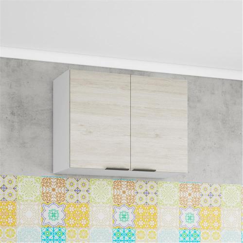 Armário Aéreo Bartira Rubi com 2 Portas e 1 Prateleira - 80cm de largura