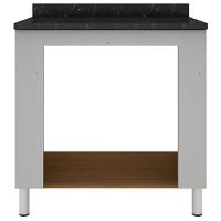 Balcão para Forno e Cooktop Bartira Rubi com 4 Bocas - 80,1cm de largura - 2