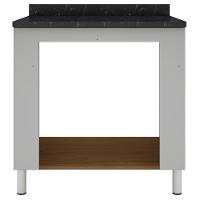 Balcão para Forno e Cooktop Bartira Rubi com 5 Bocas - 80,1cm de largura - 2