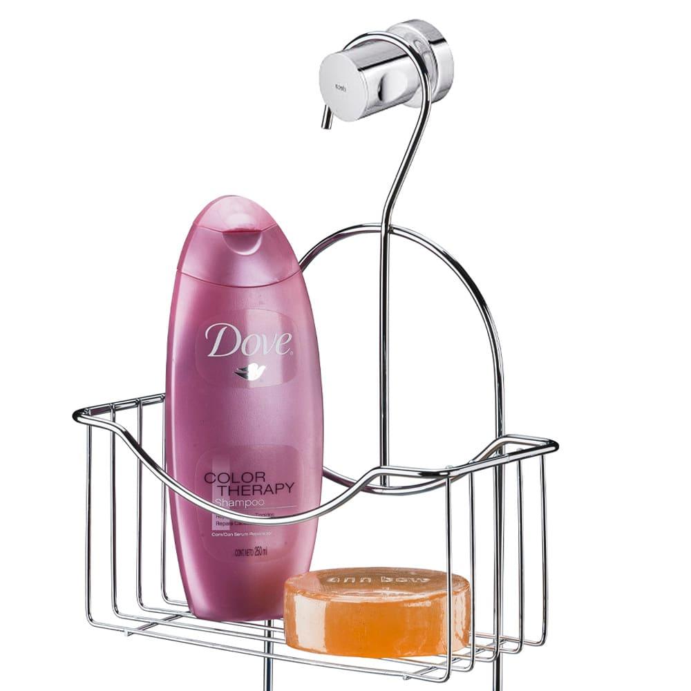 Porta Utensílios de Banheiro para Registro Utimil em Aço Cromado - 2