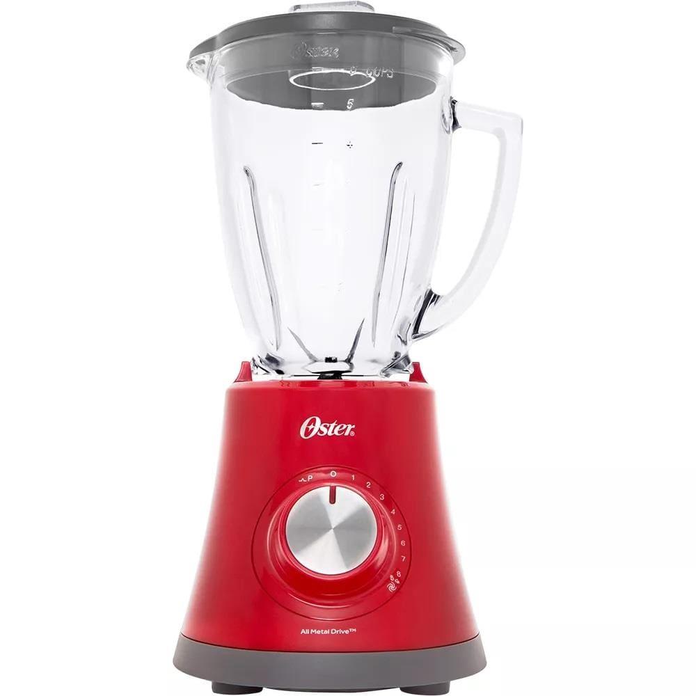 Liquidificador Oster Super Chef RR8 Vermelho com Copo de Vidro 750W e 8 Velocidades - 1