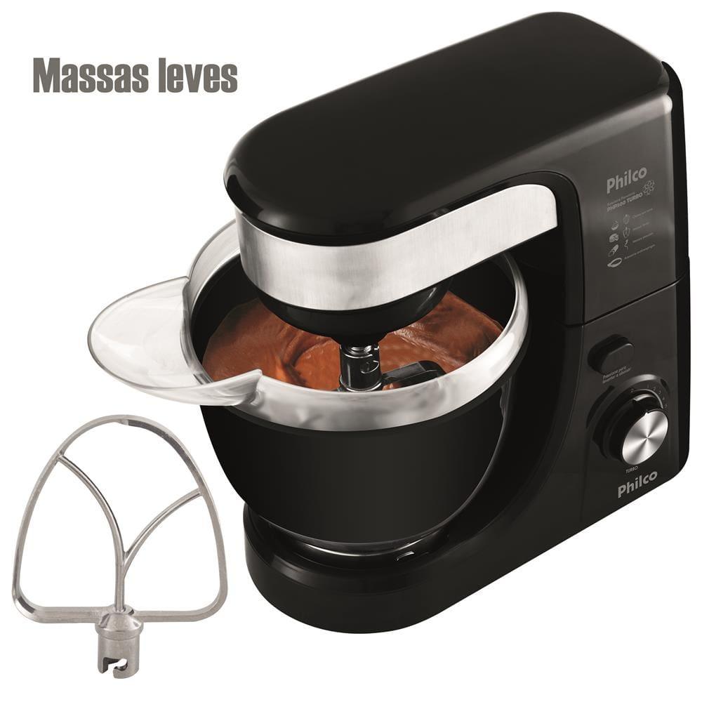 Batedeira Planetária Philco PHP500 Turbo com 11 Velocidades e 500W – Preto - 6