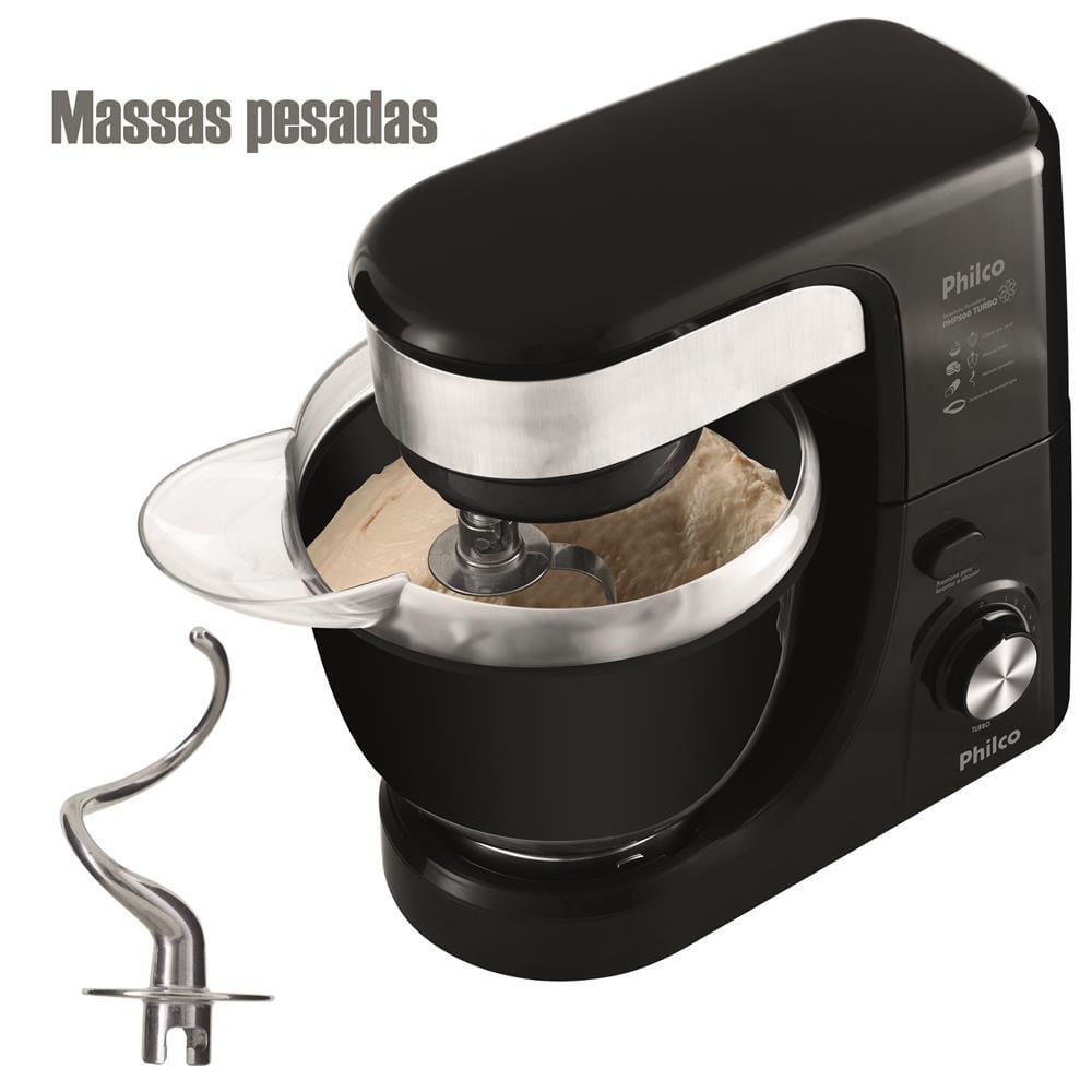 Batedeira Planetária Philco PHP500 Turbo com 11 Velocidades e 500W – Preto - 8