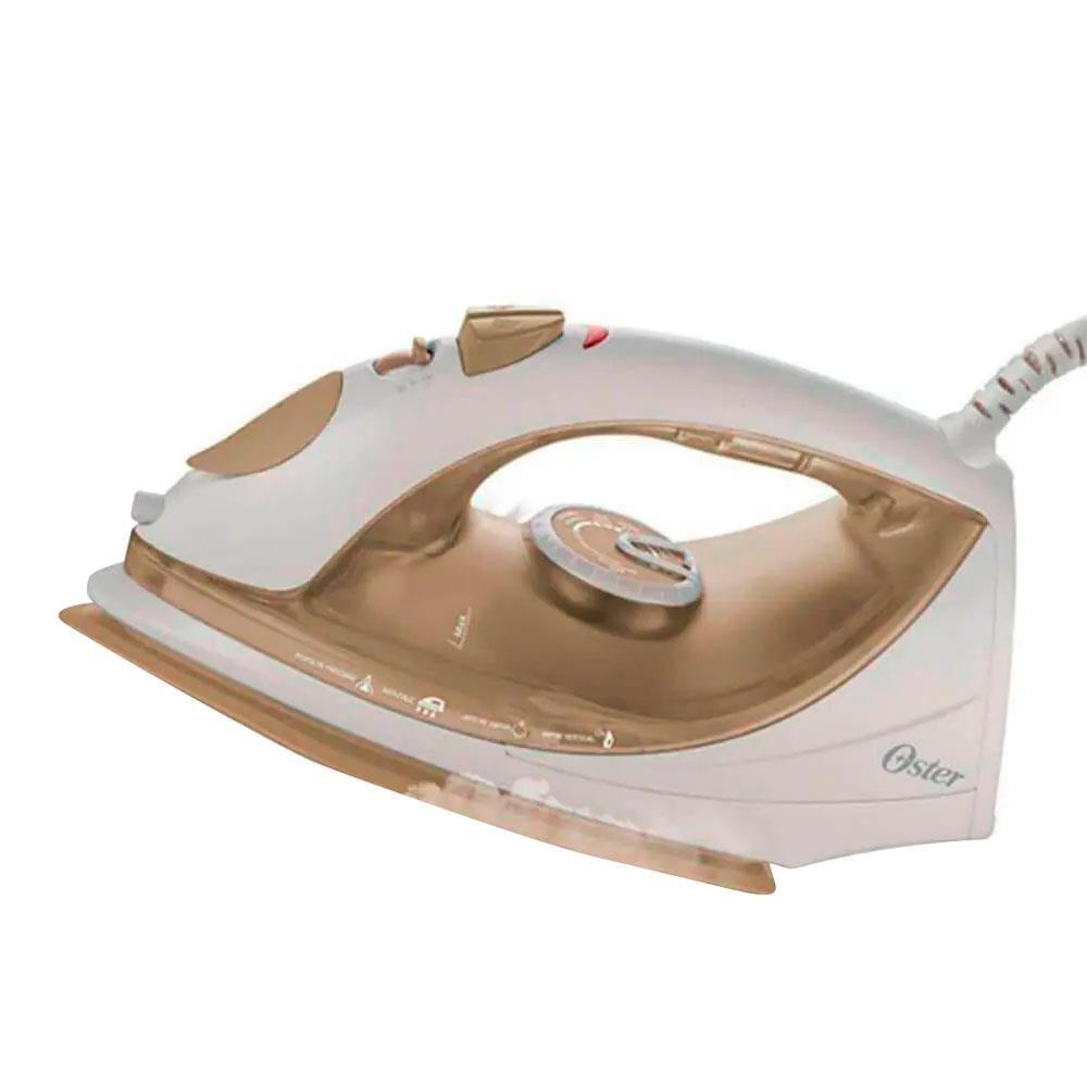 Ferro de Passar a Vapor Base Antiaderente com Spray Oster 5907 – Dourado/Branco - 1