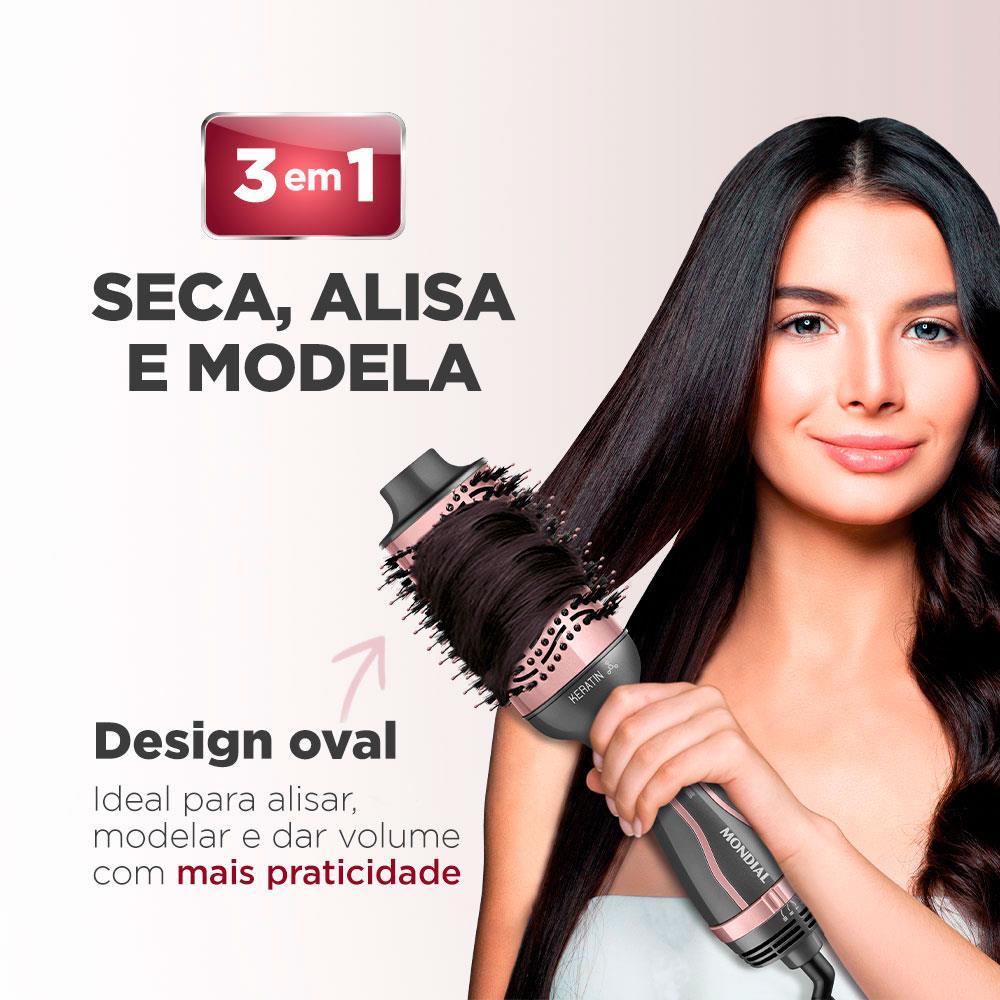 Escova Secadora Mondial Keratin ES-11 1200W Grey Rose - Bivolt - 5