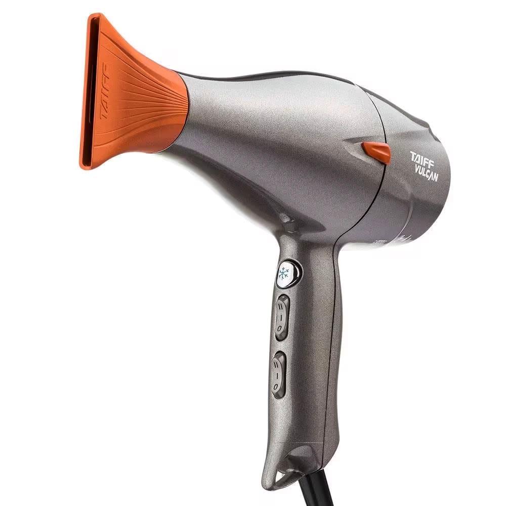 Secador de Cabelos Taiff Vulcan Diamante Íon Cerâmica Motor AC Profissional 2500W - Grafite - 2