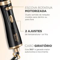 Escova Rotativa Mondial Argan ER-11 1000W Black Gold - 3