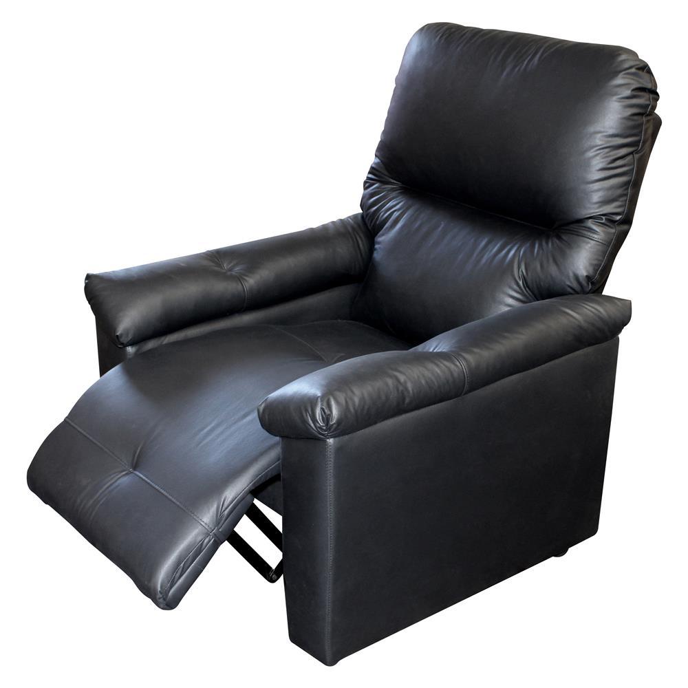 Poltrona Matrix Vegas com Encosto Reclinável em Corino - Preta - 3