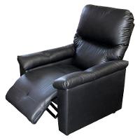 Poltrona Matrix Vegas com Encosto Reclinável em Corino - Preta - 3