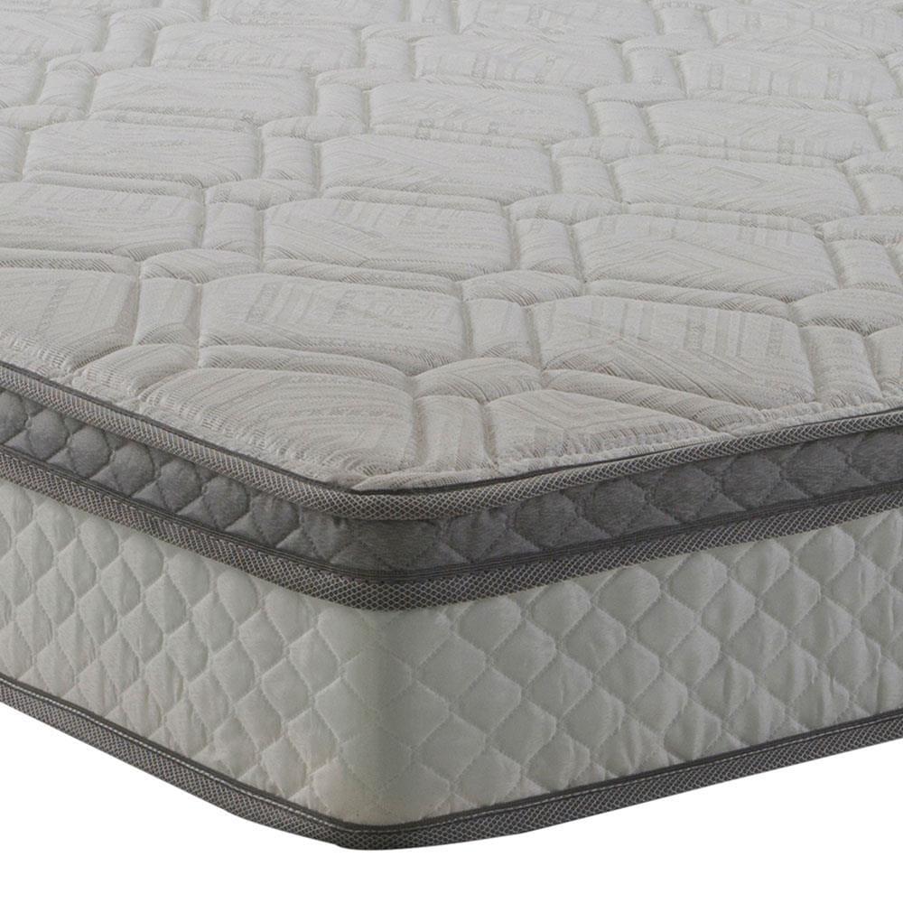 Colchão Queen Size Herval Ômega com Pillow Top e Molas Ensacadas 22x158x198cm – Cinza e Branco - 3