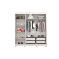 Guarda-Roupa Bartira Ventura com Espelho, 3 Portas de Correr e 4 Gavetas - 205,5cm de largura - 3
