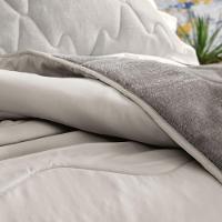 Edredom Dupla Face Solteiro Altenburg Blend Comfort Sherpa em Microfibra 150 x 220 cm – Bege - 3