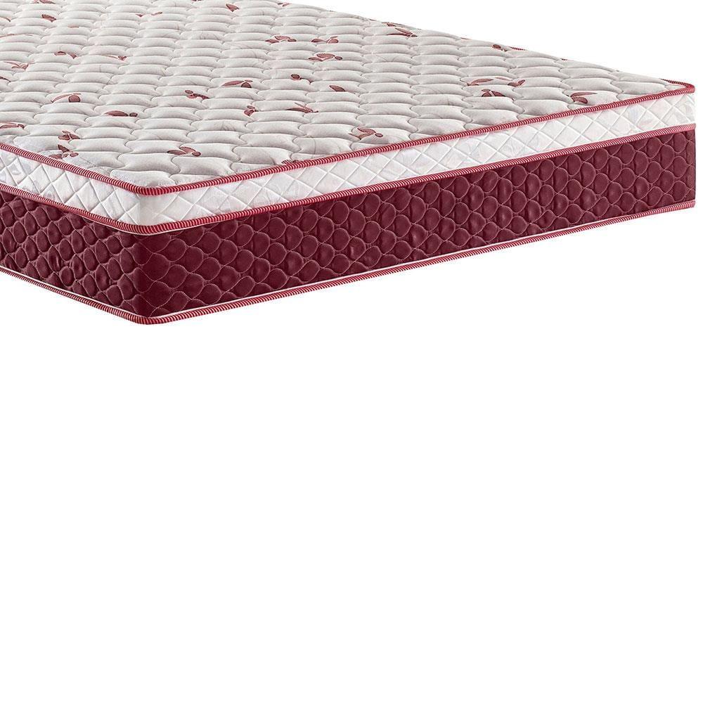 Colchão de Casal Hellen Strong One Face Espuma D45 24x138x188 cm - Vermelho e Branco - 3