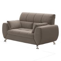 Sofá de 2 Lugares Linoforte Bélgica com 154 cm de Largura e Revestido em Tecido Suede - 1