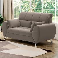 Sofá de 2 Lugares Linoforte Bélgica com 154 cm de Largura e Revestido em Tecido Suede - 2