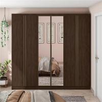 Guarda-Roupa Casal Bartira Monte Rei com Espelho, 6 Portas, 6 Gavetas - 238cm de largura - 1