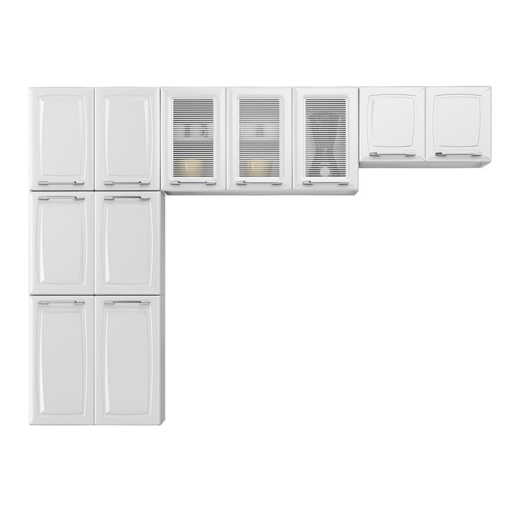 Cozinha Compacta Itatiaia Diamante com 11 Portas e 9 Prateleiras - 245cm de largura - 1