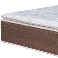 Colchão Queen Size Umaflex Berlim com Pillow Top e Molas Ensacadas 30x158x198cm - Castor/Branco