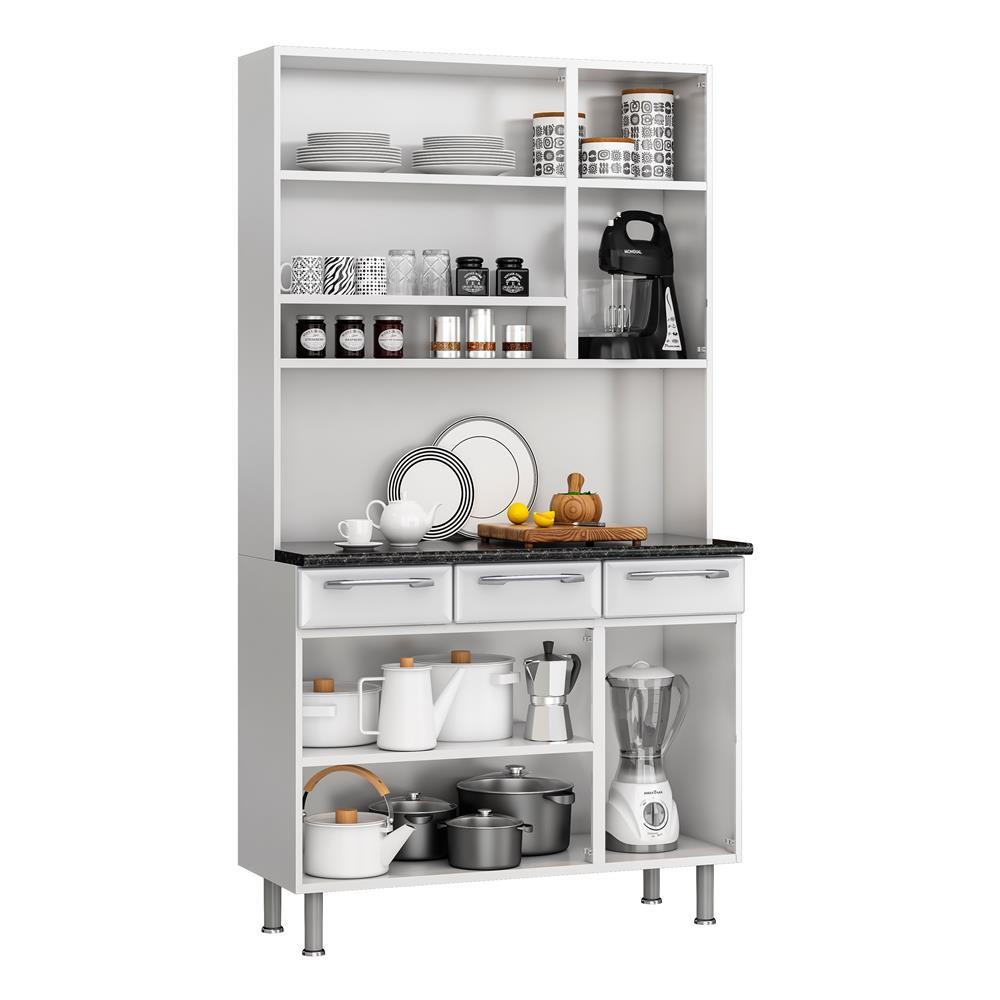 Cozinha Compacta Itatiaia Prisma com 6 Portas e 3 Gavetas - 105cm de largura - 4