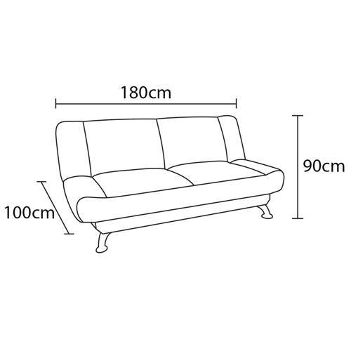 Sofá-cama Matrix Leone em Tecido Veludo Plush 180cm de Largura - 5
