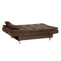 Sofá-cama Matrix Leone em Tecido Veludo Plush 180cm de Largura