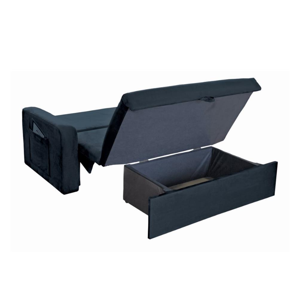 Sofá-cama Matrix Motta em Tecido Suede com Baú - 5
