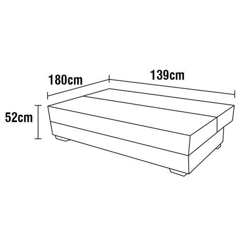 Sofá-cama Matrix Motta em Tecido Suede com Baú - 7
