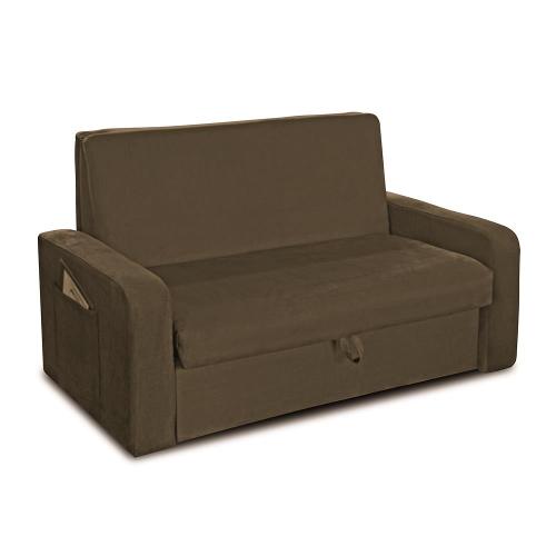 Sofá-cama Matrix Motta em Tecido Suede com Baú