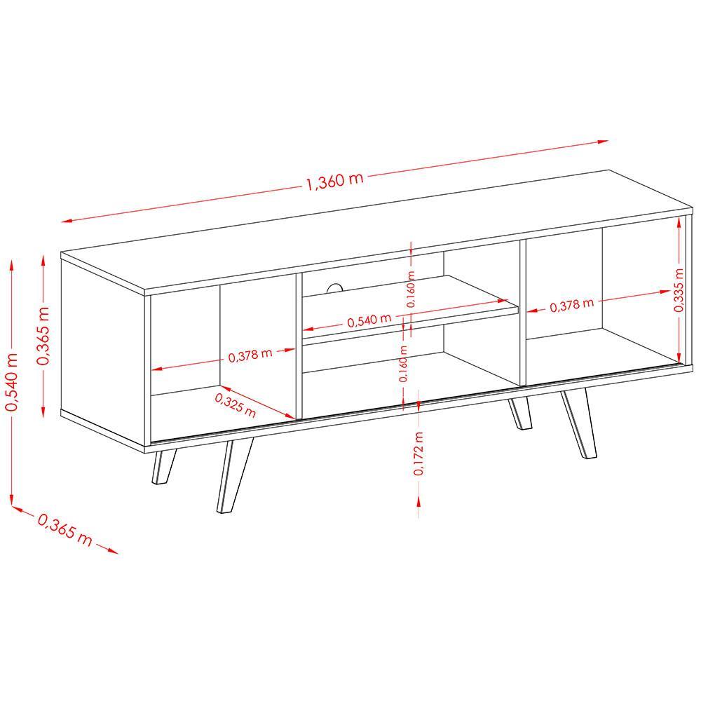 Rack Madetec Lisboa 136cm Suporta TV de 55 Polegadas - 3