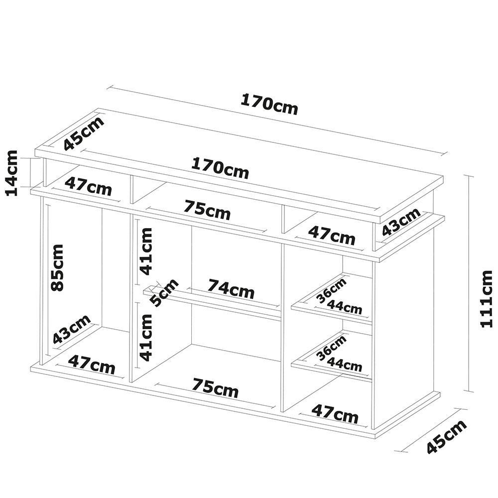 Cômoda Demóbile London com 7 Gavetas e 2 Portas - 5