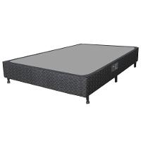 Base Box para Colchão de Casal Castor Sleep Class Bonnel com Rodízio 40x138x188 cm - Preto - 1