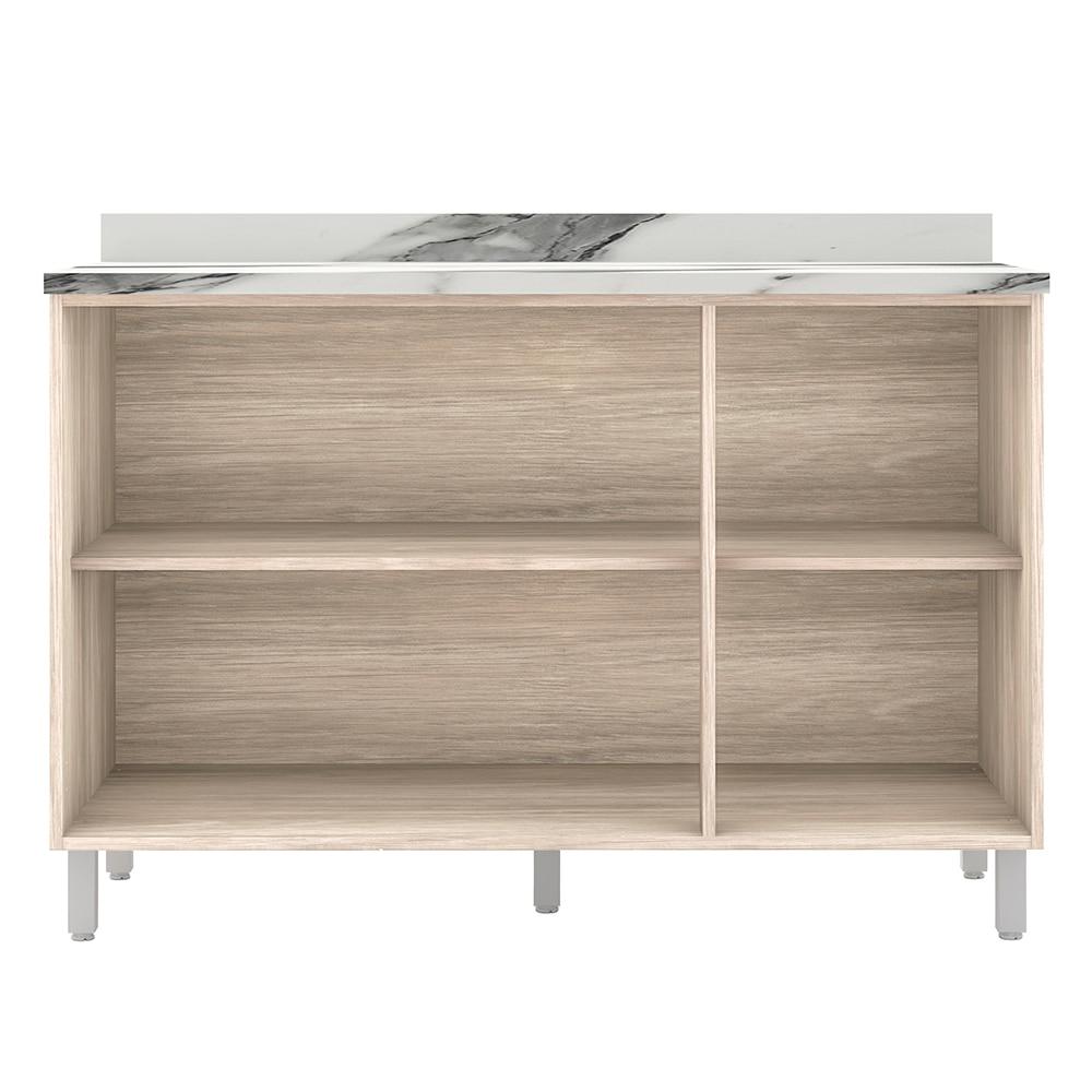 Balcão Triplo Bartira Amazonita com 3 Portas e 1 Prateleira - 120,1cm de largura - 2