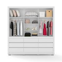 Guarda-Roupa Bartira Arezzo com 3 Portas e 9 Gavetas Externas - 207,4cm de largura - 3
