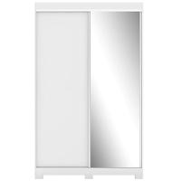 Guarda-Roupa Solteiro Bartira América com Espelho, 2 Portas, 2 Gavetas - 136,2cm de largura - 2