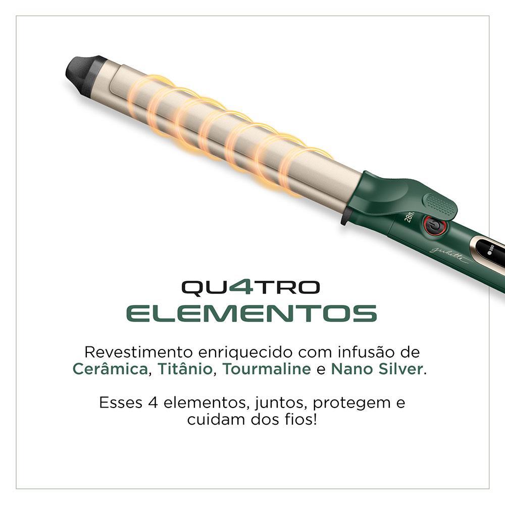 Modelador de Cachos Mondial by Juliette MC-Ju-02 com Cabo Giratório 220°C Bivolt - Verde Oliva - 4