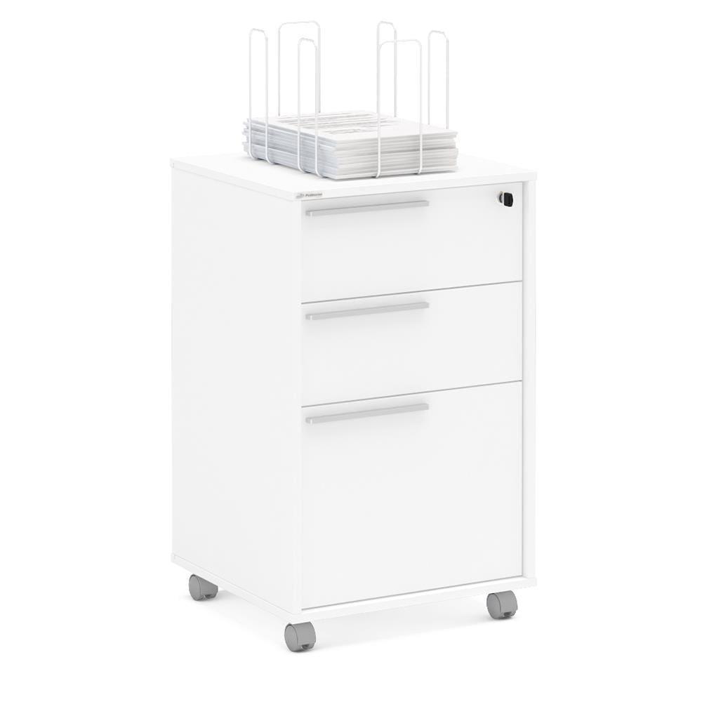 Gaveteiro Politorno Maia com 3 Gavetas e Chave - 4