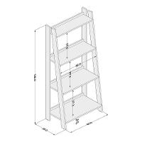 Estante Politorno Delta 4 Prateleiras Branca - 7