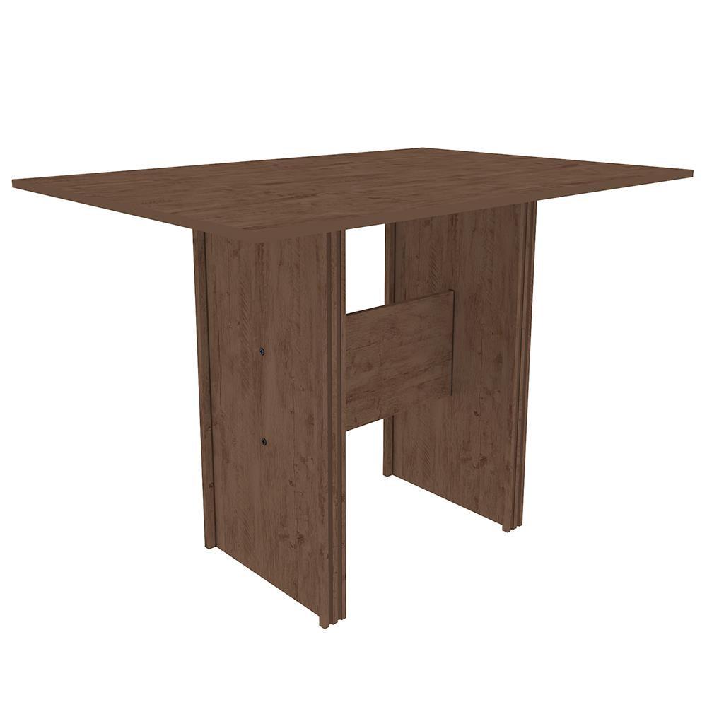 Mesa de Jantar Retangular Indekes Pequi com 4 Cadeiras e Assento Revestido em Courino - 3