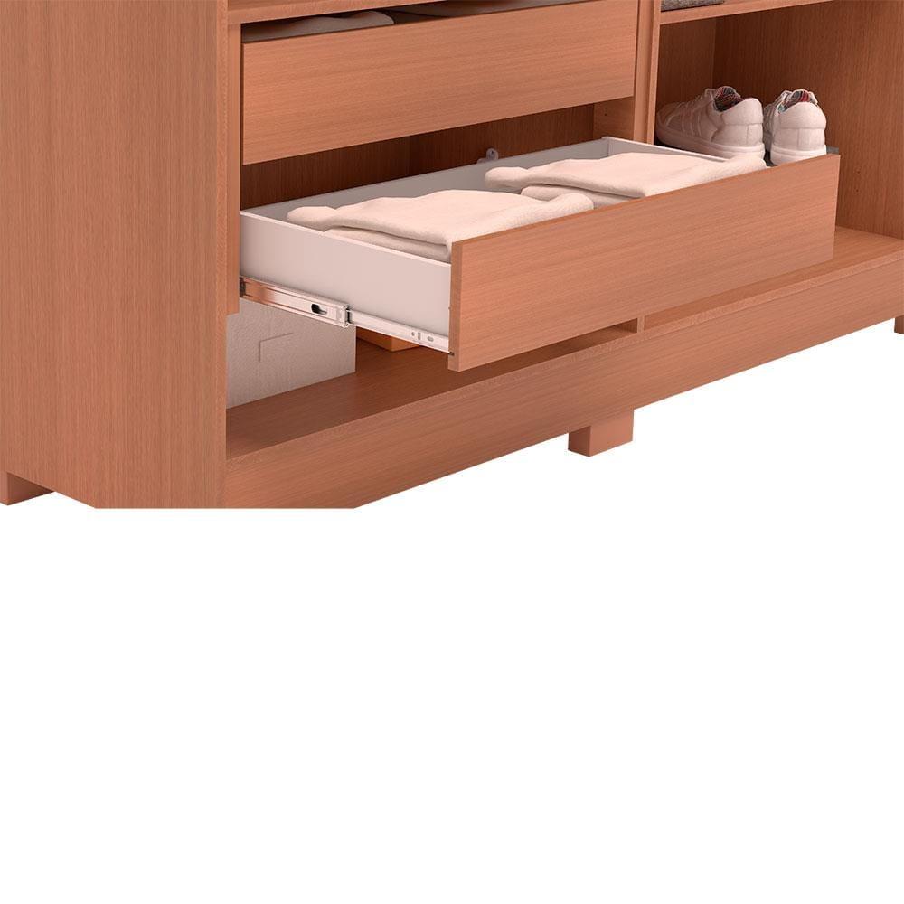 Guarda-Roupa Casal Bartira Napoli UP com 234,5cm de Largura, 6 Portas, 4 Gavetas e 4 Prateleiras - 7