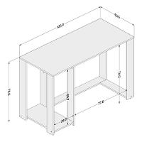 Mesa para Computador/Gamer Politorno Singapura com 1 Nicho - 6