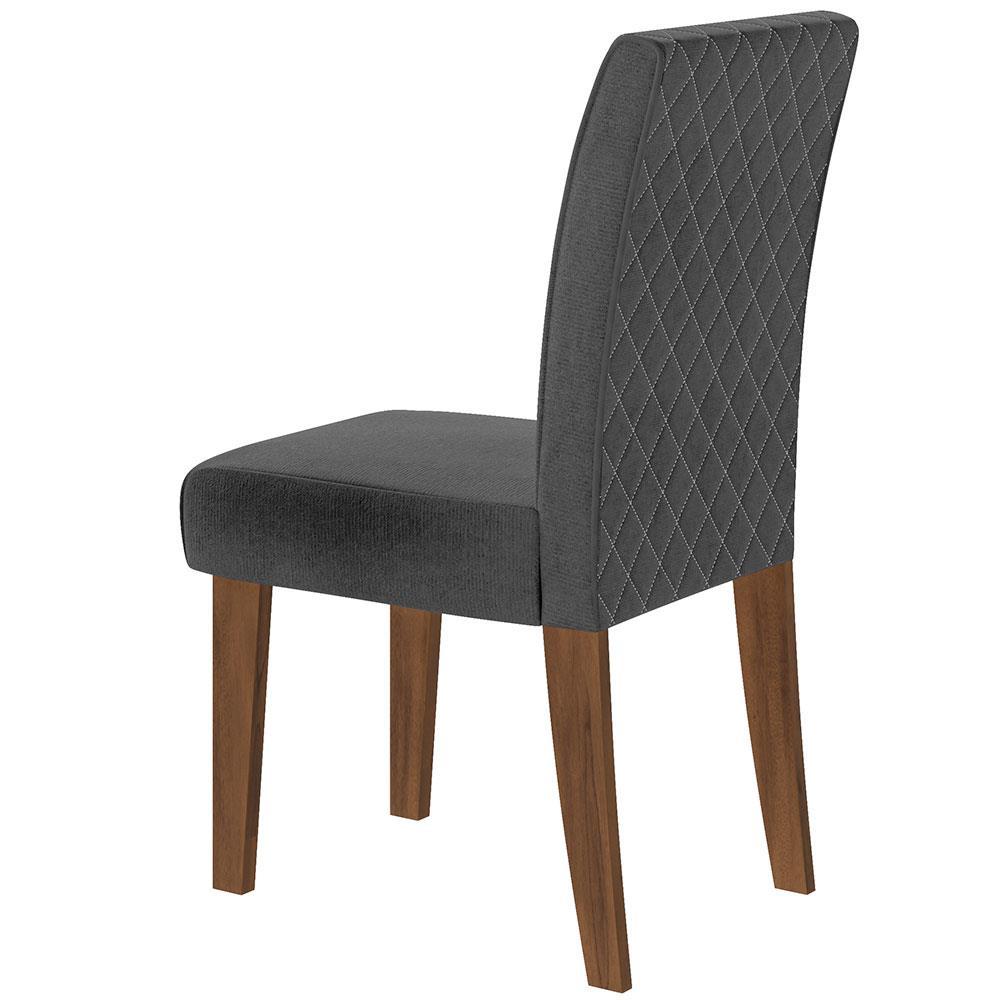 Cadeira de Jantar Dobuê Athenas Dublin com Revestimento em Tecido Veloplus - 2