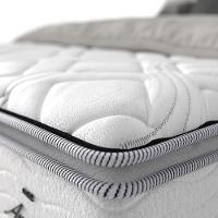 Colchão de Casal Probel Amsterdã D33 com Molas Ensacadas e Pillow Top 34x138x188 - Branco/Preto - 2