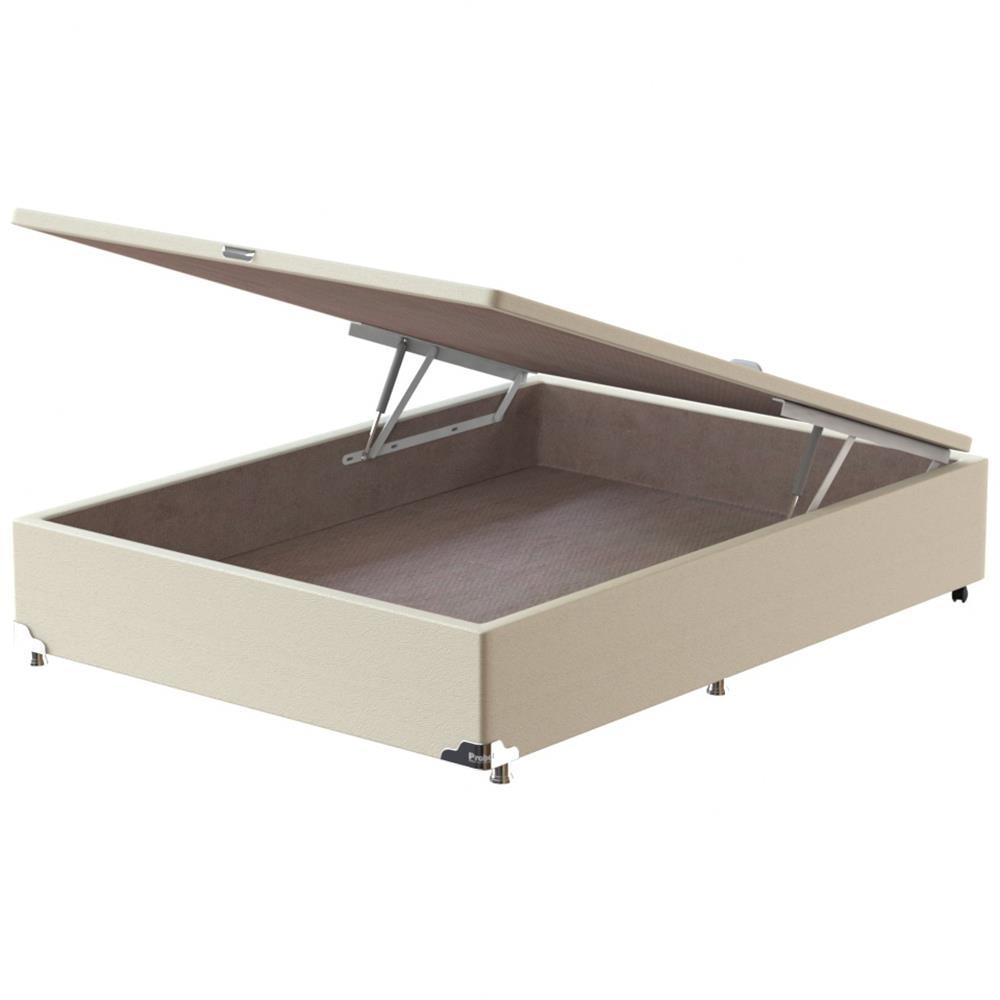 Base Box para Colchão de Casal Probel Classic com Baú 40x138x188cm - Bege - 5