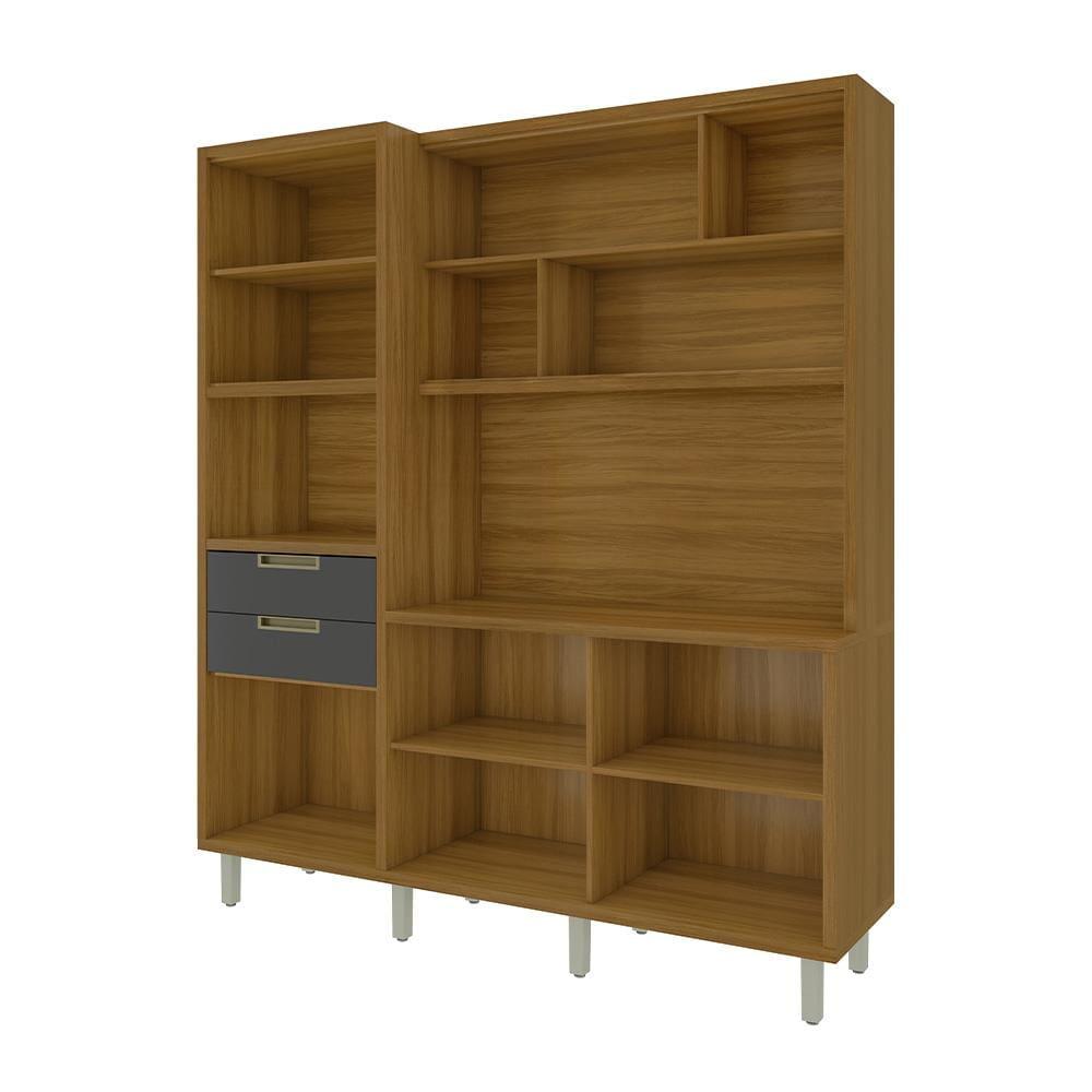 Cozinha Compacta em MDF Loft Nesher Imperatriz com 6 Portas, 2 Gavetas, 11 Prateleiras - 183cm de largura - 6