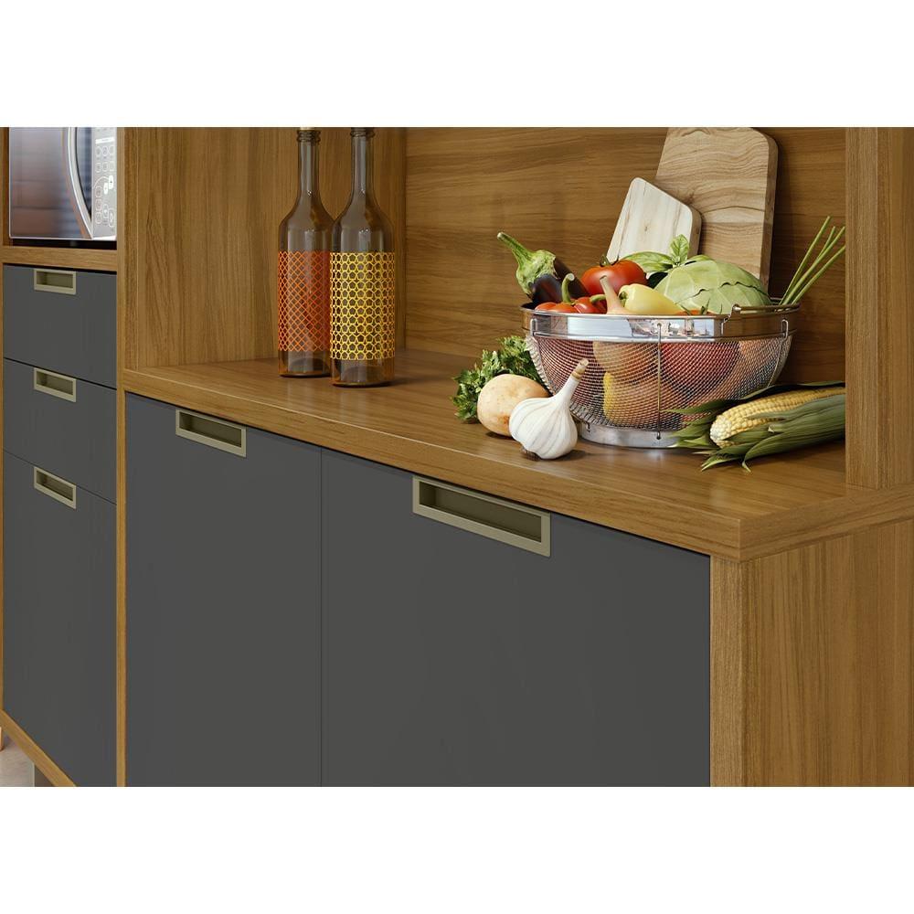 Cozinha Compacta em MDF Loft Nesher Imperatriz com 6 Portas, 2 Gavetas, 11 Prateleiras - 183cm de largura - 8